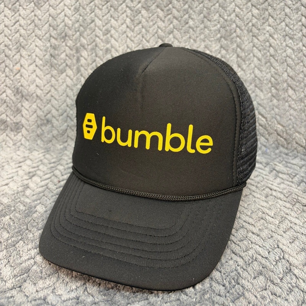 Bumble Hat Black Yellow Trucker Snapback Make The First Move Promo Cap